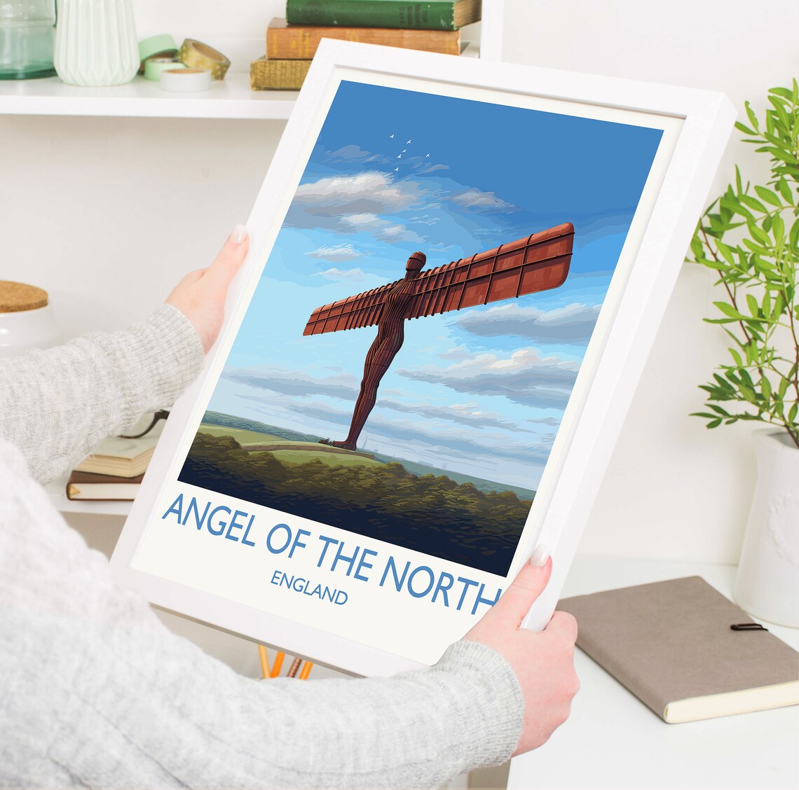 Angel Of The North Travel Poster, England Landmark - Image 5