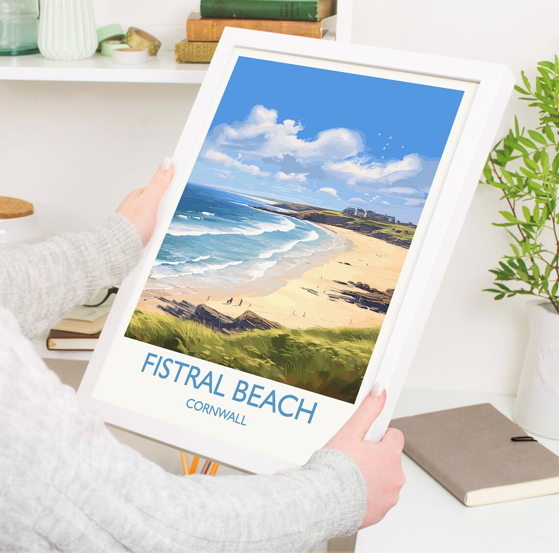 Fistral Beach Travel Poster, Cornwall England - Image 5