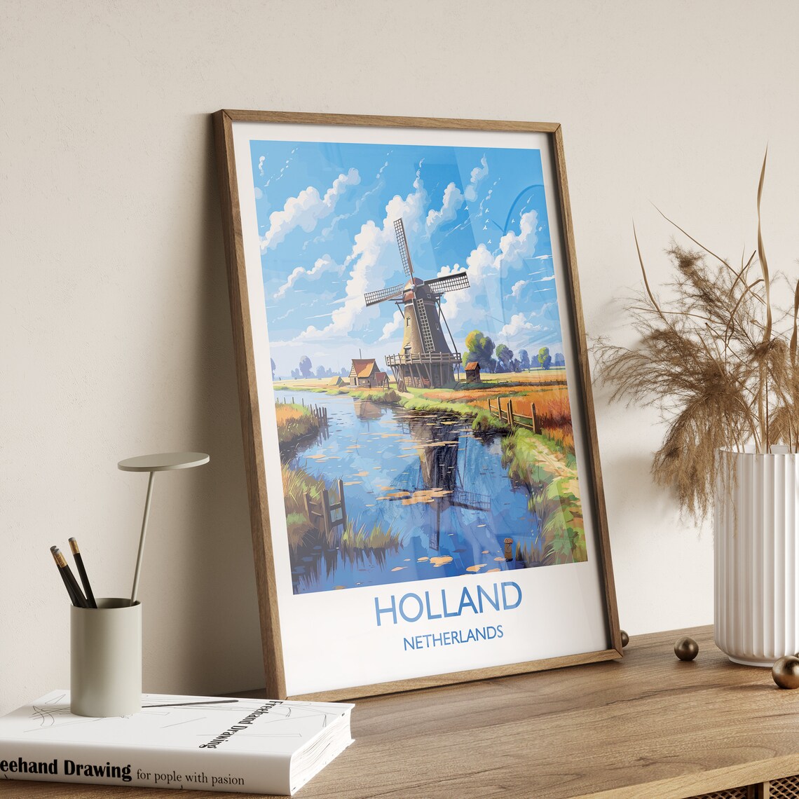 Holland Travel Poster, Netherlands Travel Poster - Image 3