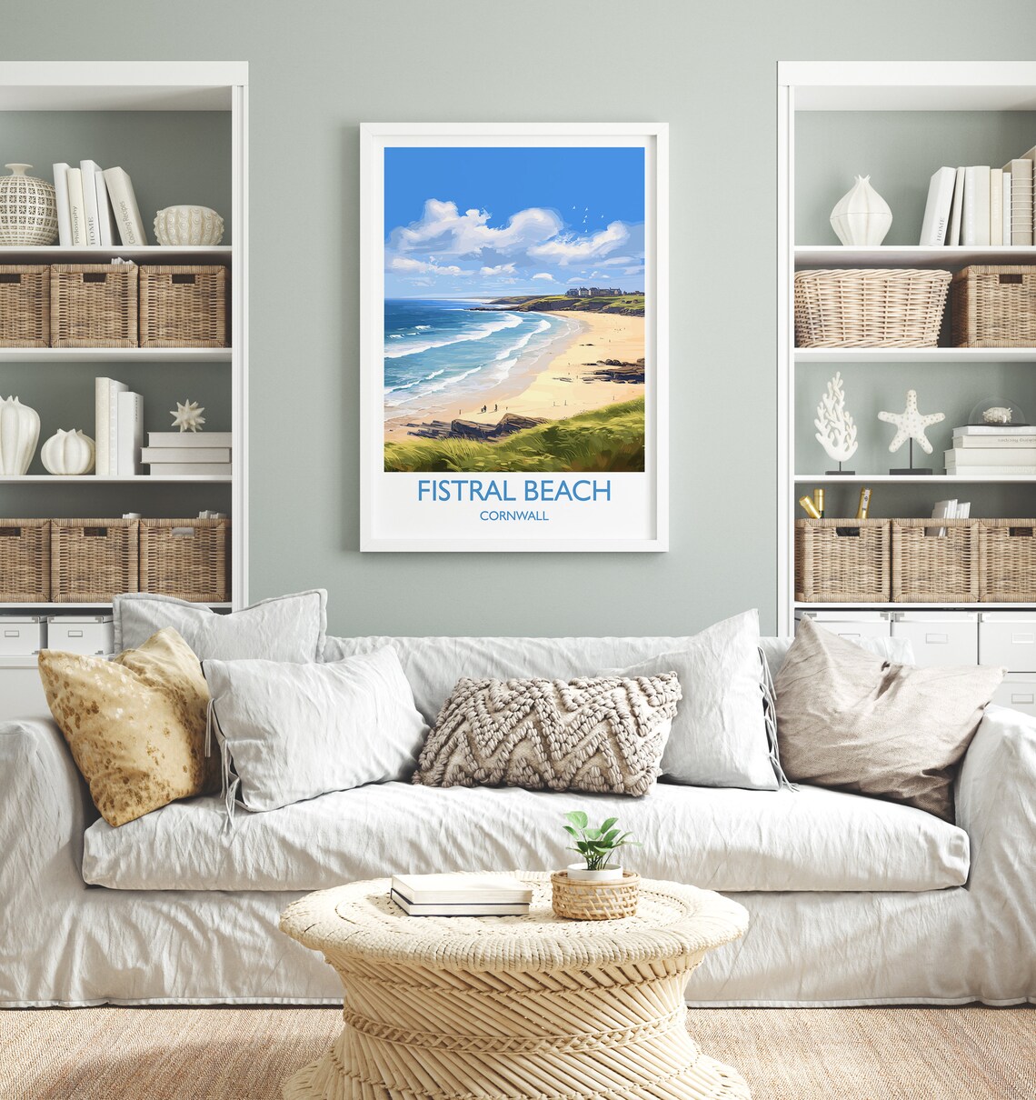 Fistral Beach Travel Poster, Cornwall England - Image 4