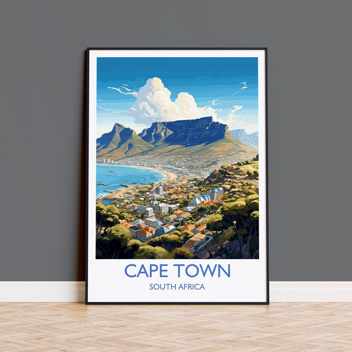 Cape Town Art Lovers Gift Wall Art Print