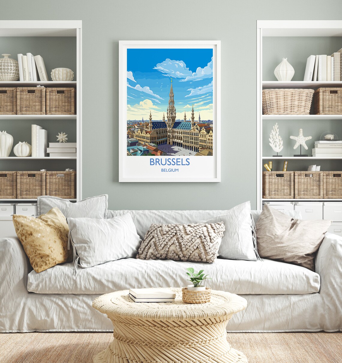 Brussels Vintage Travel Poster, Belgium Art Print - Image 4
