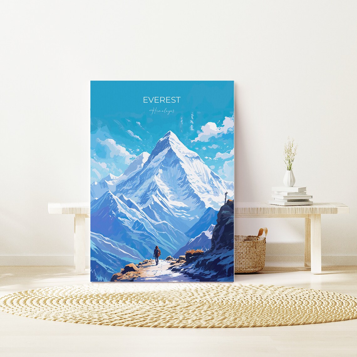 Everest Travel Poster, Himalayas Wall Art Print - Image 3