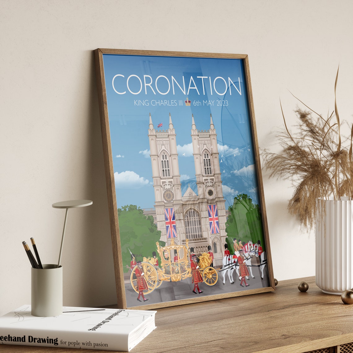 King Charles III Coronation Westminster Abbey 2023 Royal Poster - Image 4