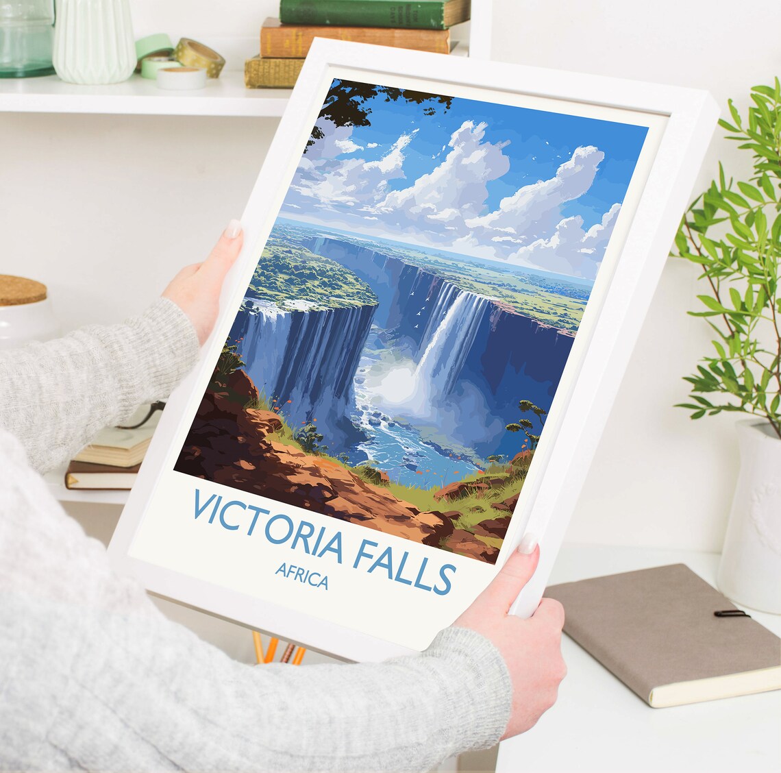 Victoria Falls Travel Poster, Zimbabwe Africa - Image 5