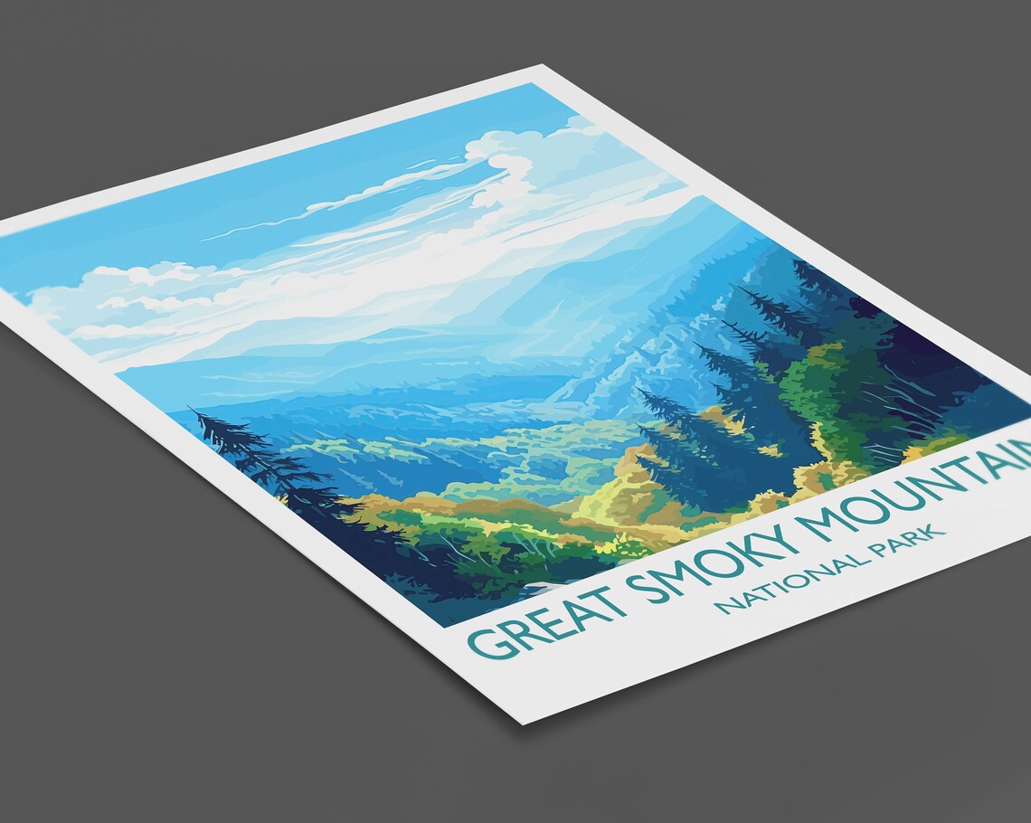 Great Smoky Mountains Travel Gift Travel Poster - Image 2
