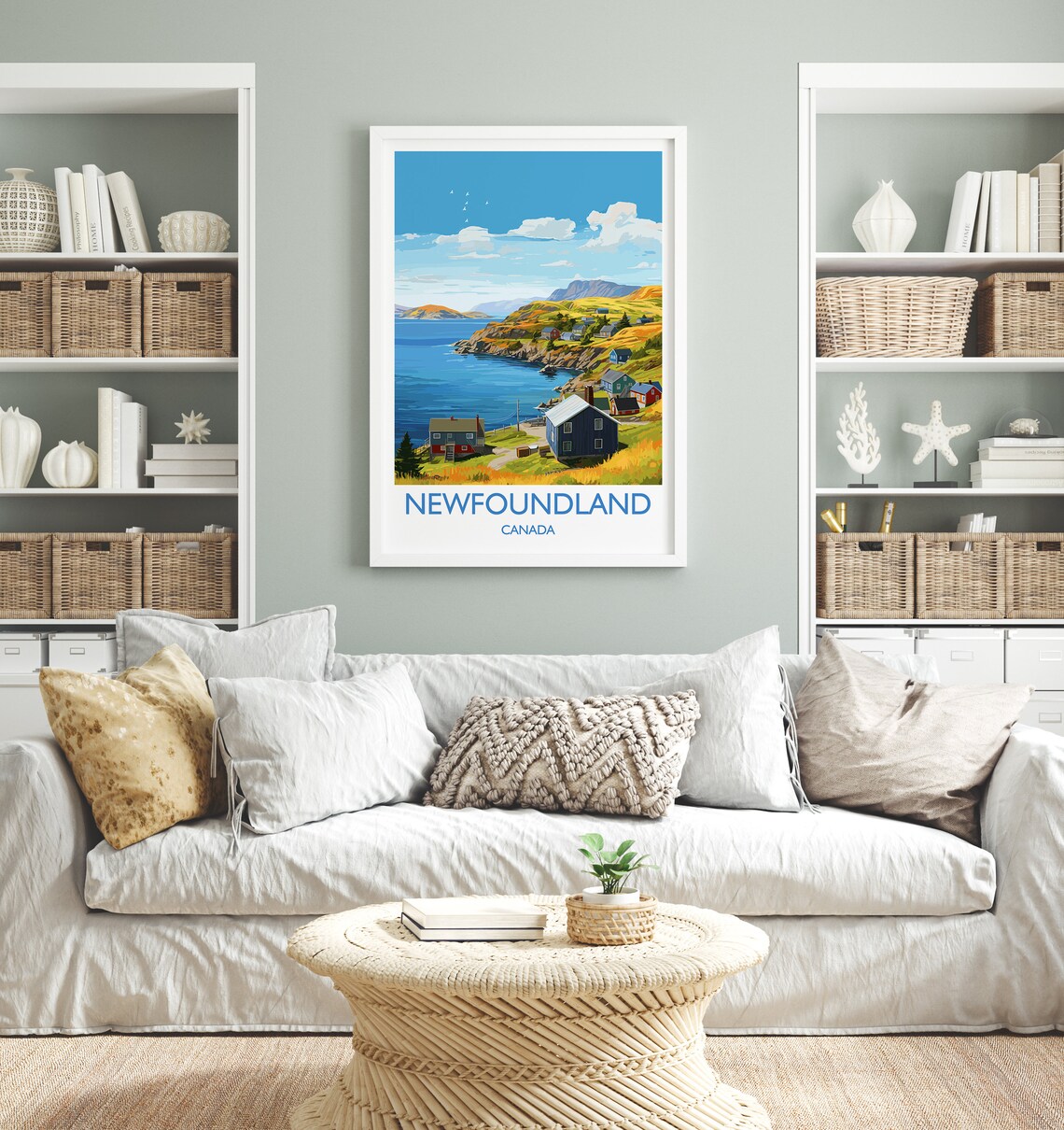 Newfoundland Travel Poster, Canada Travel Art Print - Image 4
