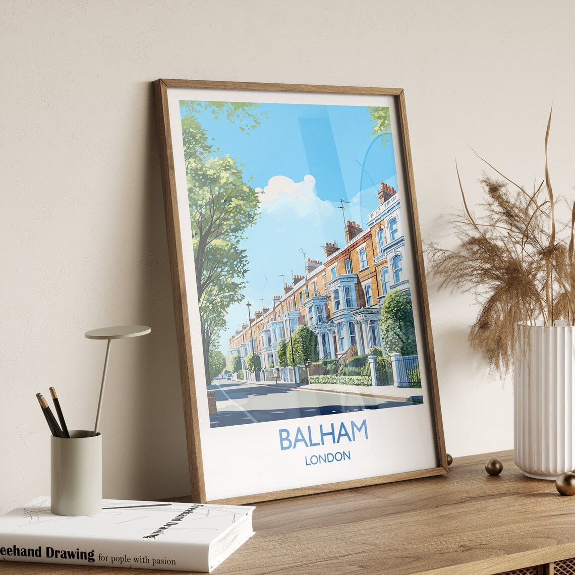 Balham Travel Poster, London Travel Print - Image 3