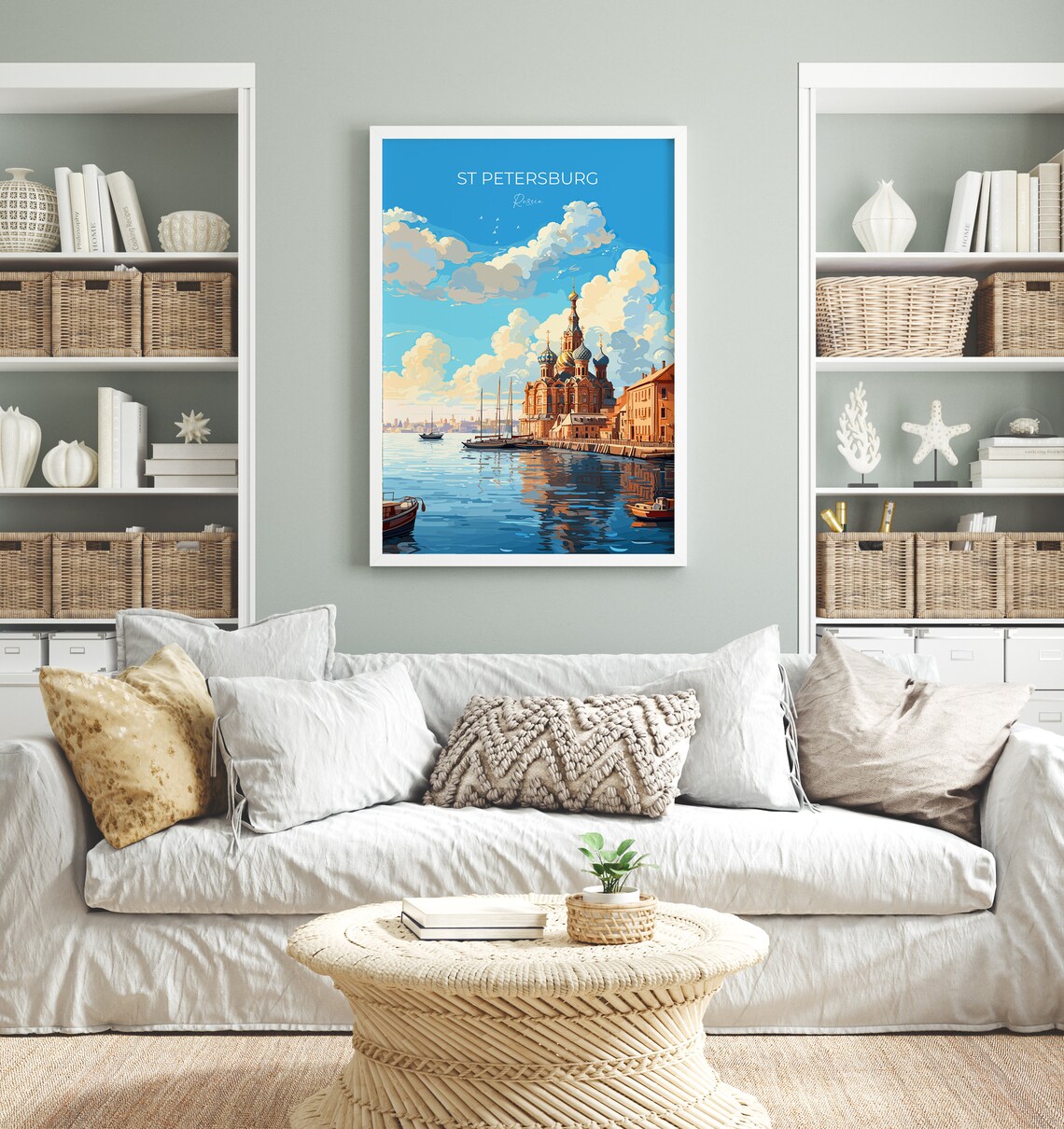 St Petersburg Travel Poster, Russia City View - Image 4