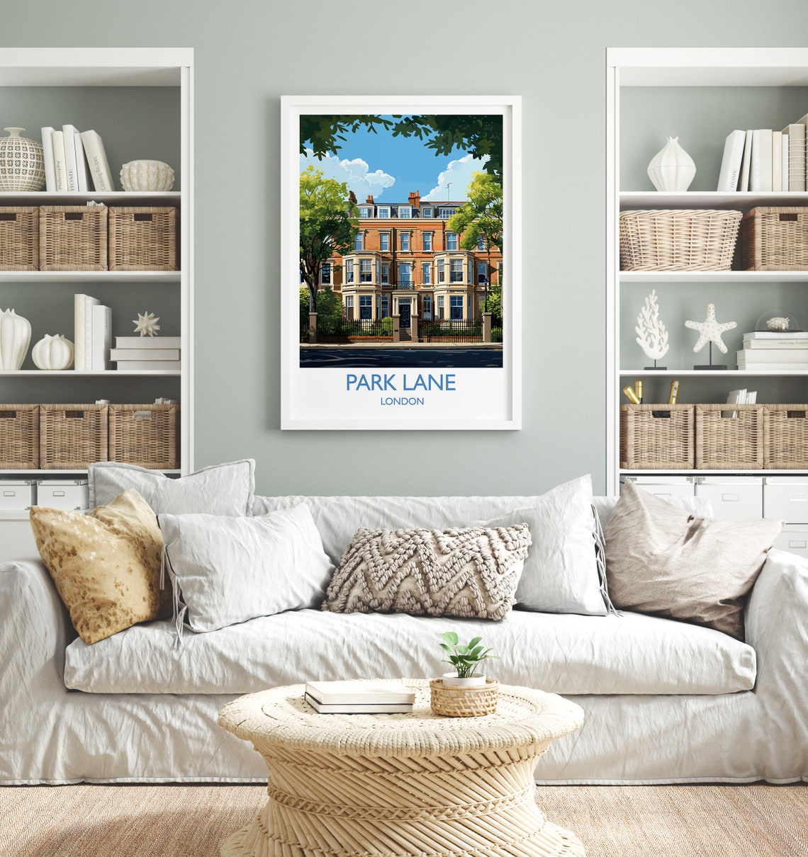 Park Lane London Grand Terrace Houses Travel Poster Wall Decor - Image 4