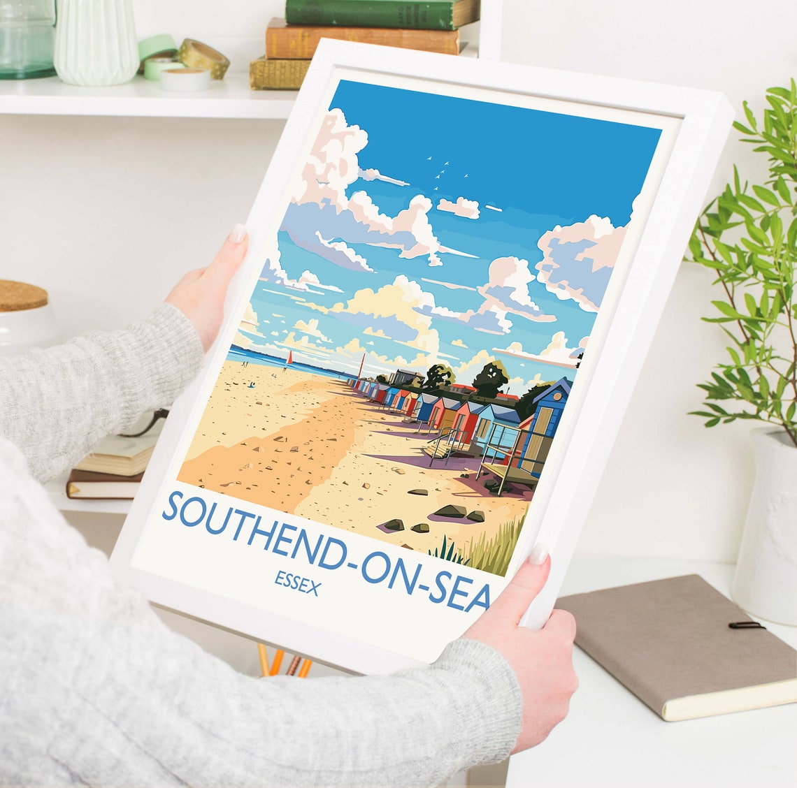Southend On Sea Travel Poster Wall Art Southend On Sea Travel Print Essex English Coastal Art Southend Gift Wall Art Print - Image 5