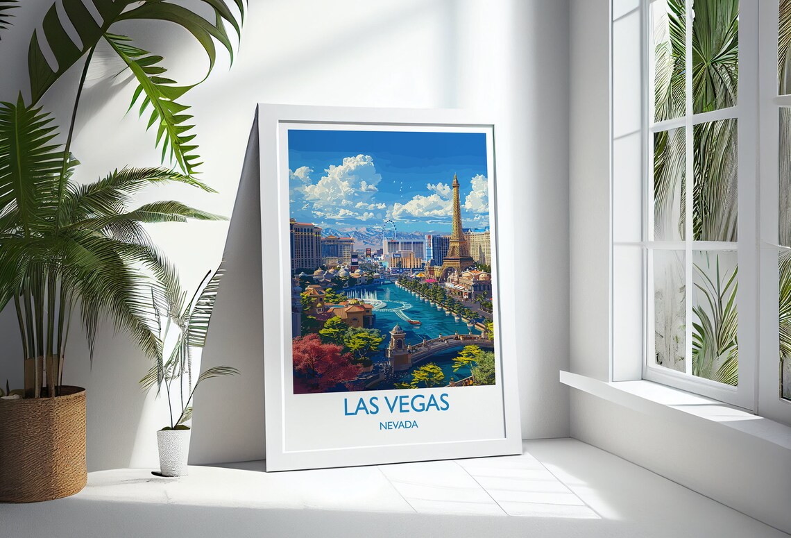 Las Vegas Travel Poster, Nevada City Print - Image 2