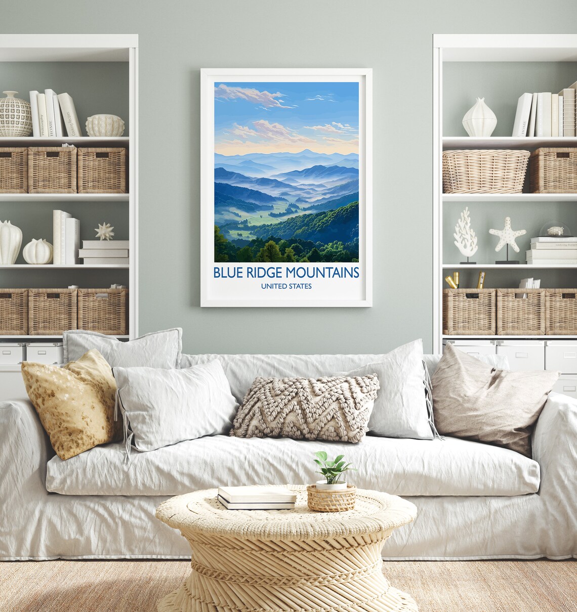 Blue Ridge Mountains Travel Poster, Appalachian USA - Image 4