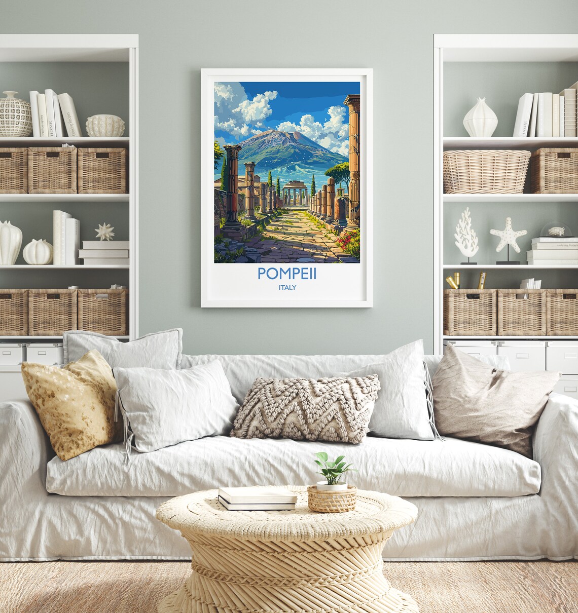 Pompeii Vintage Travel Poster, Italy Art Print - Image 2