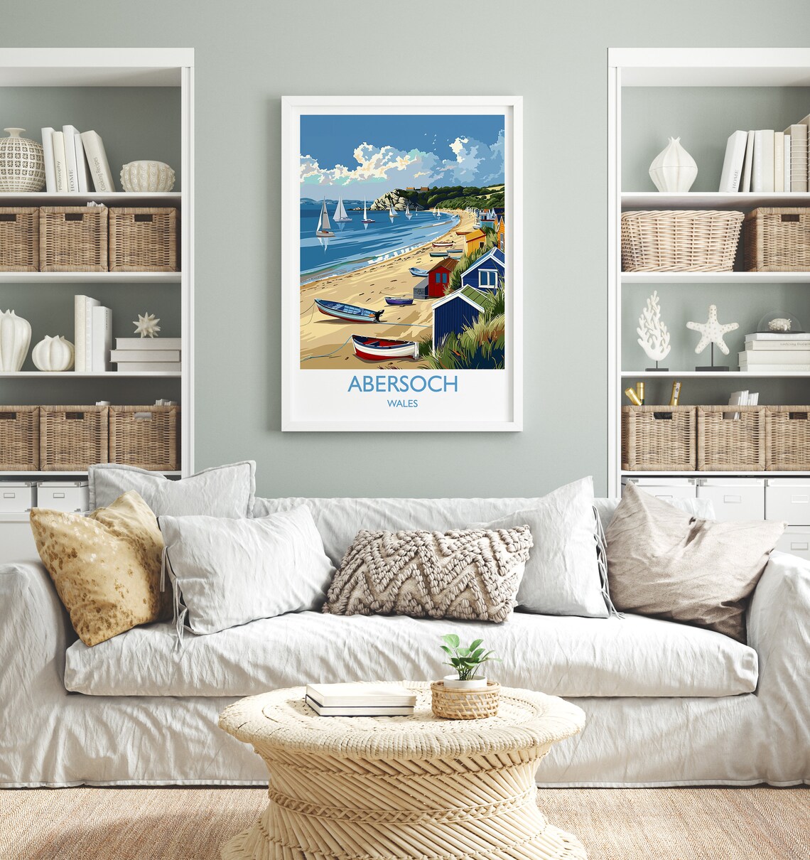 Abersoch Travel Poster, Wales Travel Art Print - Image 2