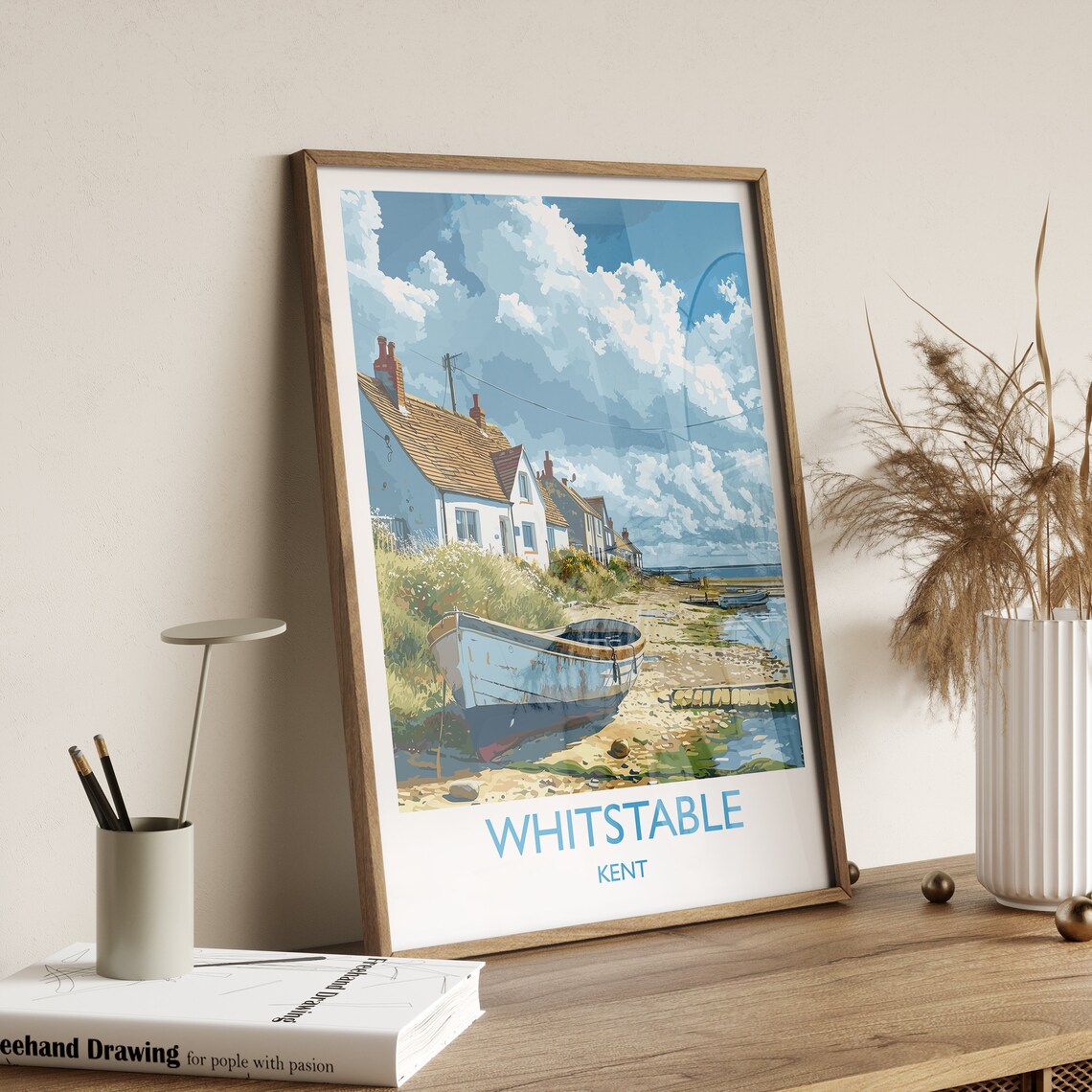 Whitstable Kent Coast Art Gift Poster Print - Image 2