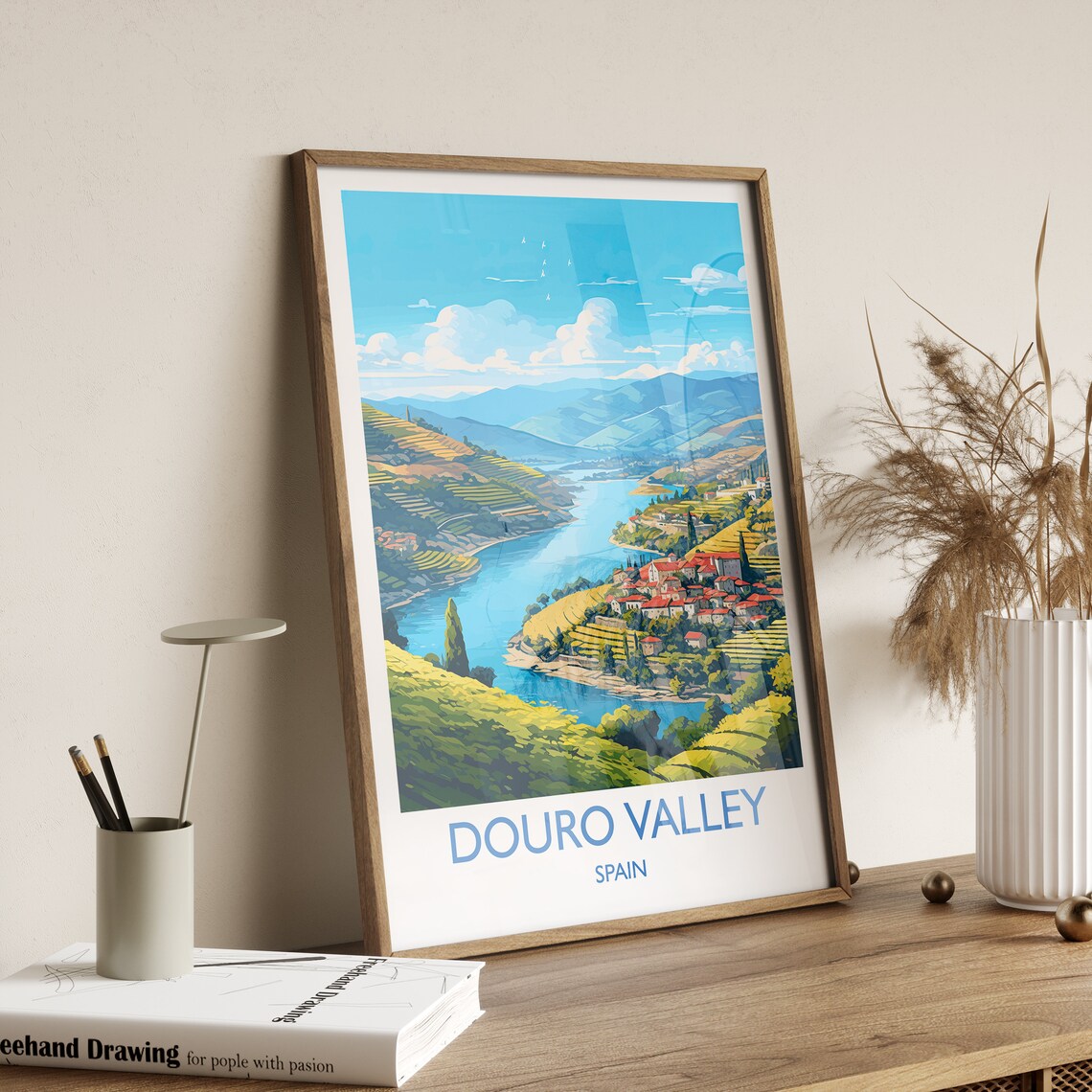 Douro Valley Travel Poster, Wine Region Art Print - Image 3