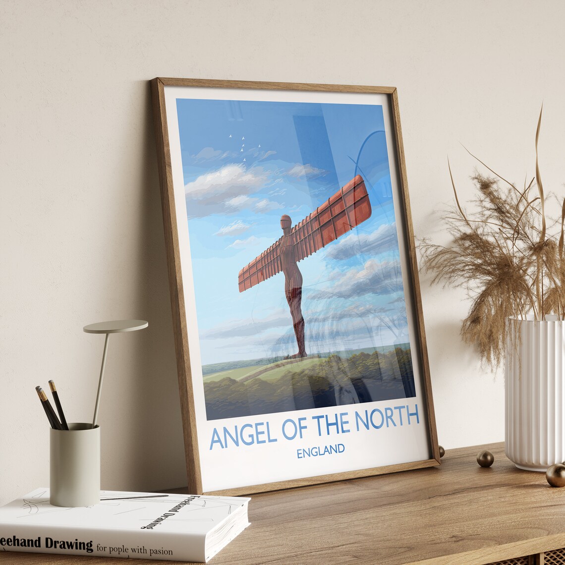 Angel Of The North Travel Poster, England Landmark - Image 3