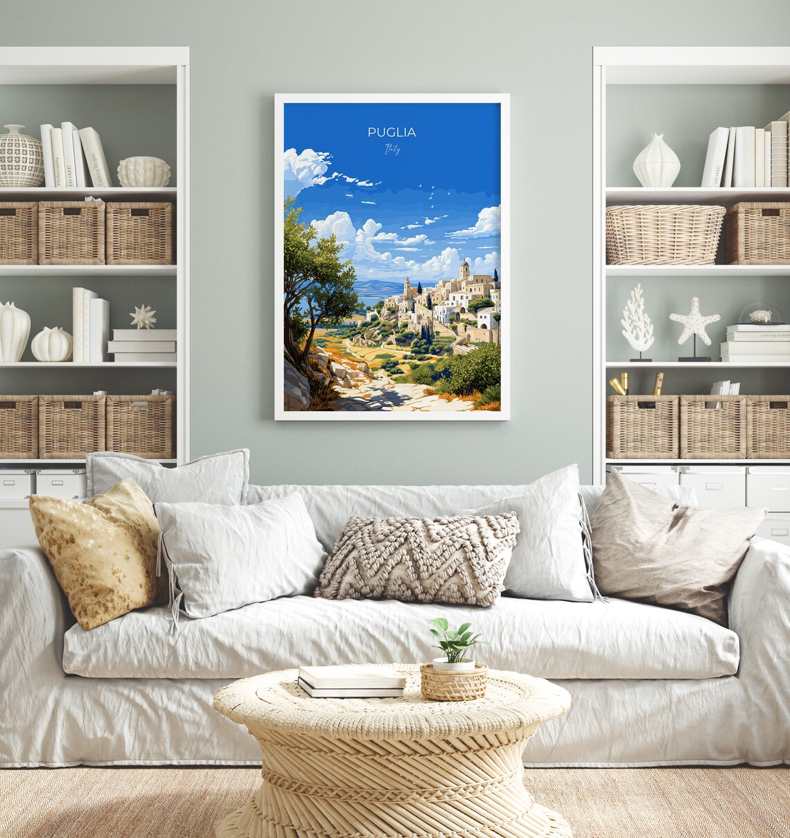 Puglia Travel Print Wall Art Travel Poster Of Puglia Puglia Art Lovers Gift Italy Italy Art Gift - Image 4