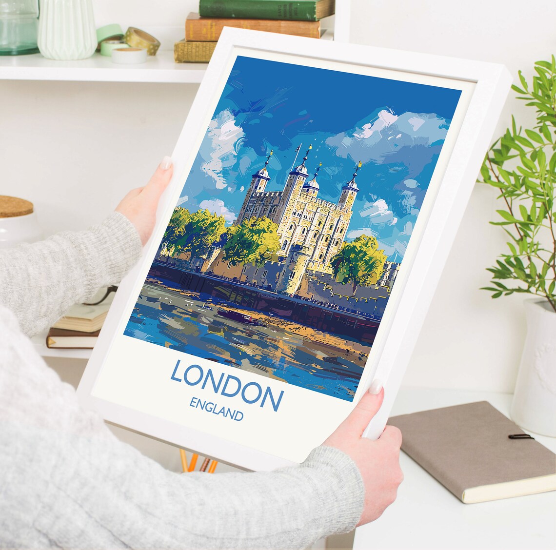 London Travel Poster, Tower Of London Art Print - Image 3