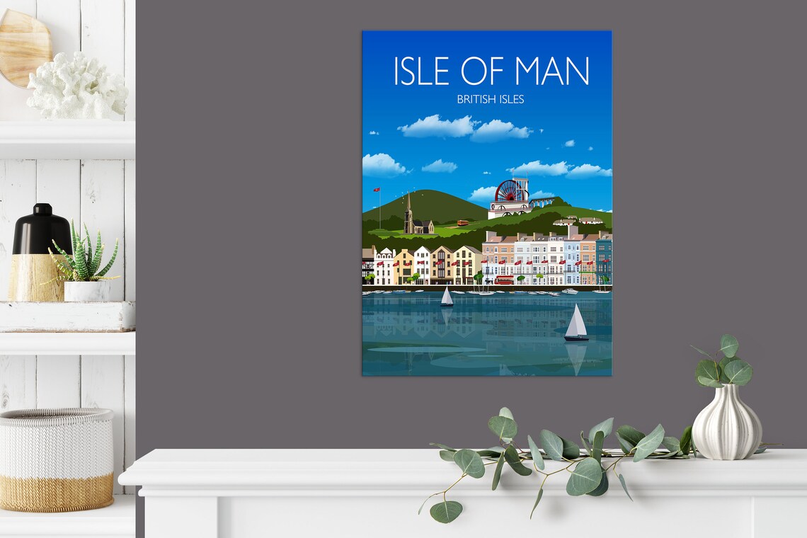 Isle Of Man Travel Poster, British Isles UK - Image 3