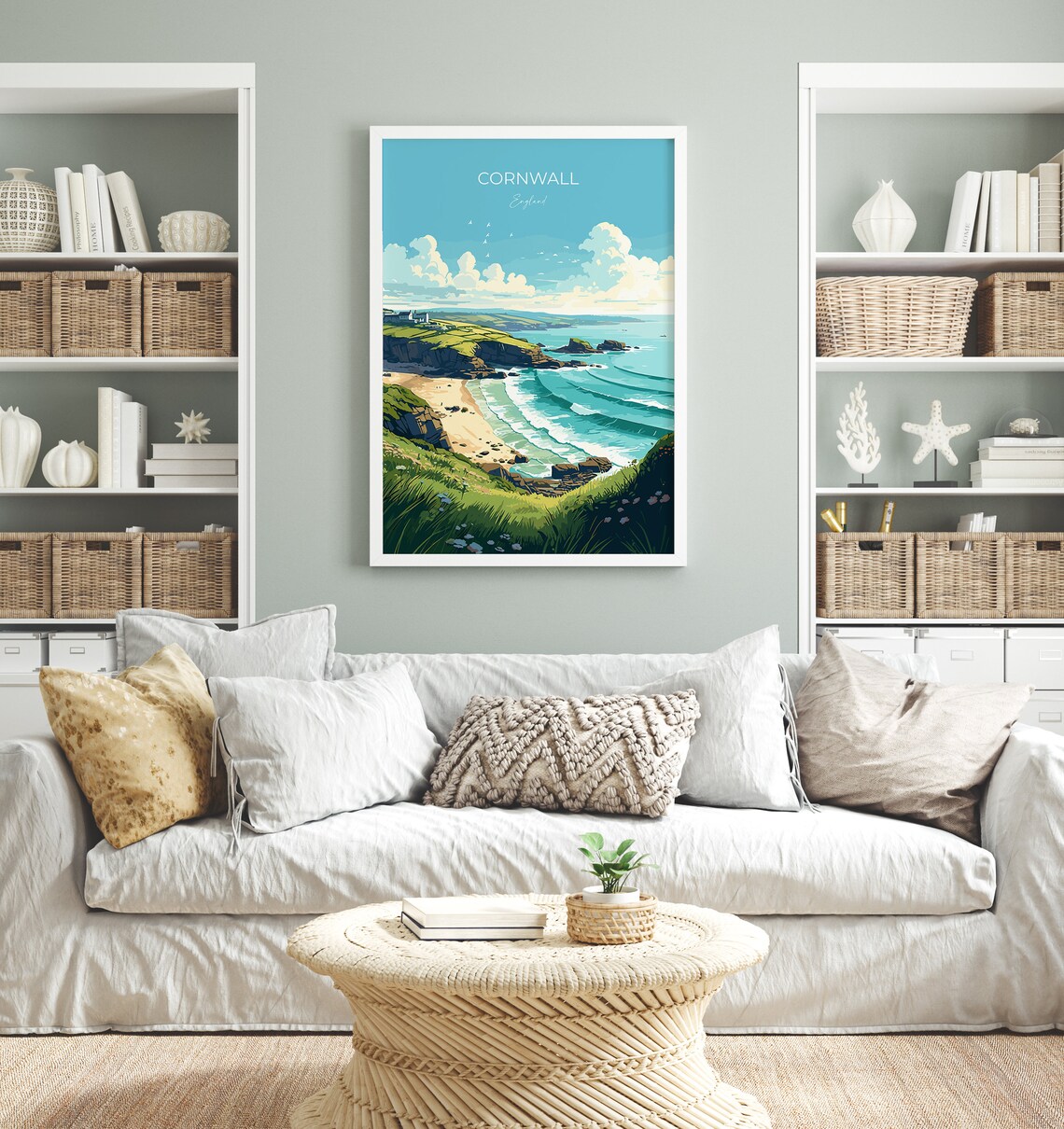 Cornwall Gift Travel Poster - Image 3