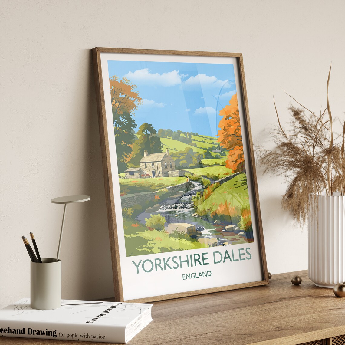 Yorkshire Dales Gift Wall Art Print - Image 3