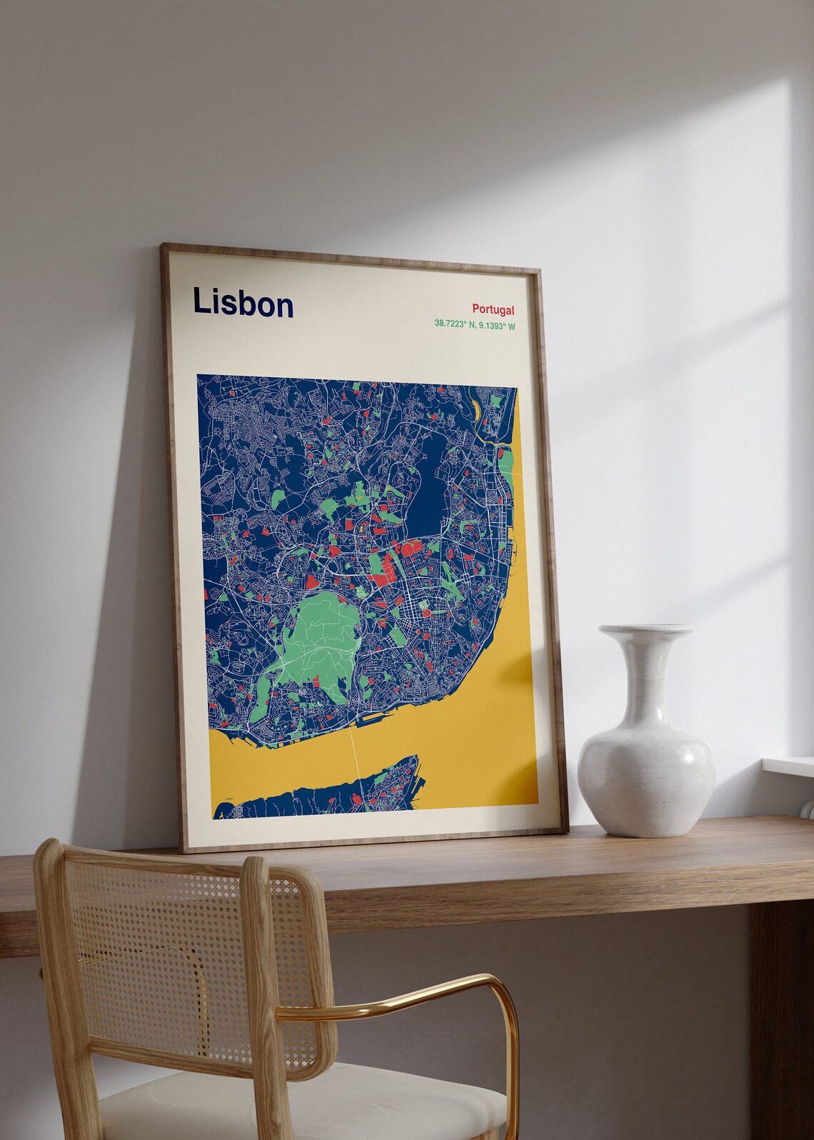 Lisbon Portugal Map Print, Travel Poster - Image 2