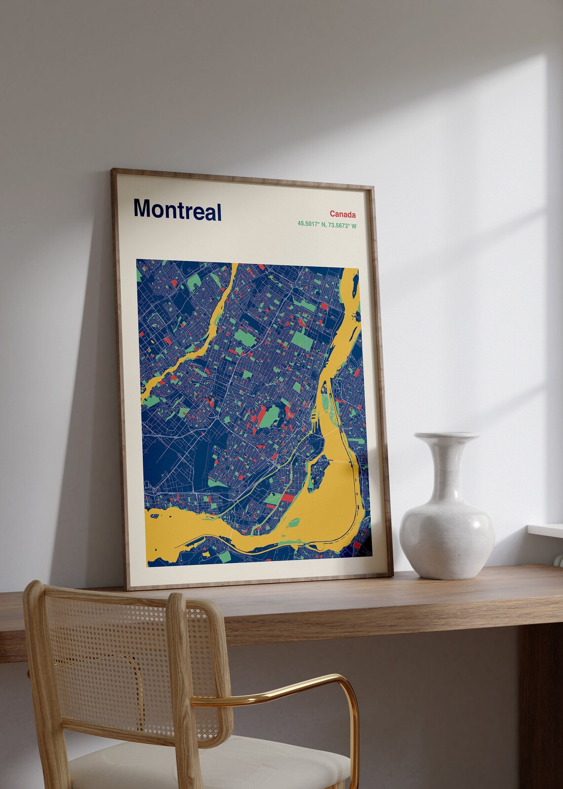 Montreal Map Poster, City Map Wall Art Print - Image 2