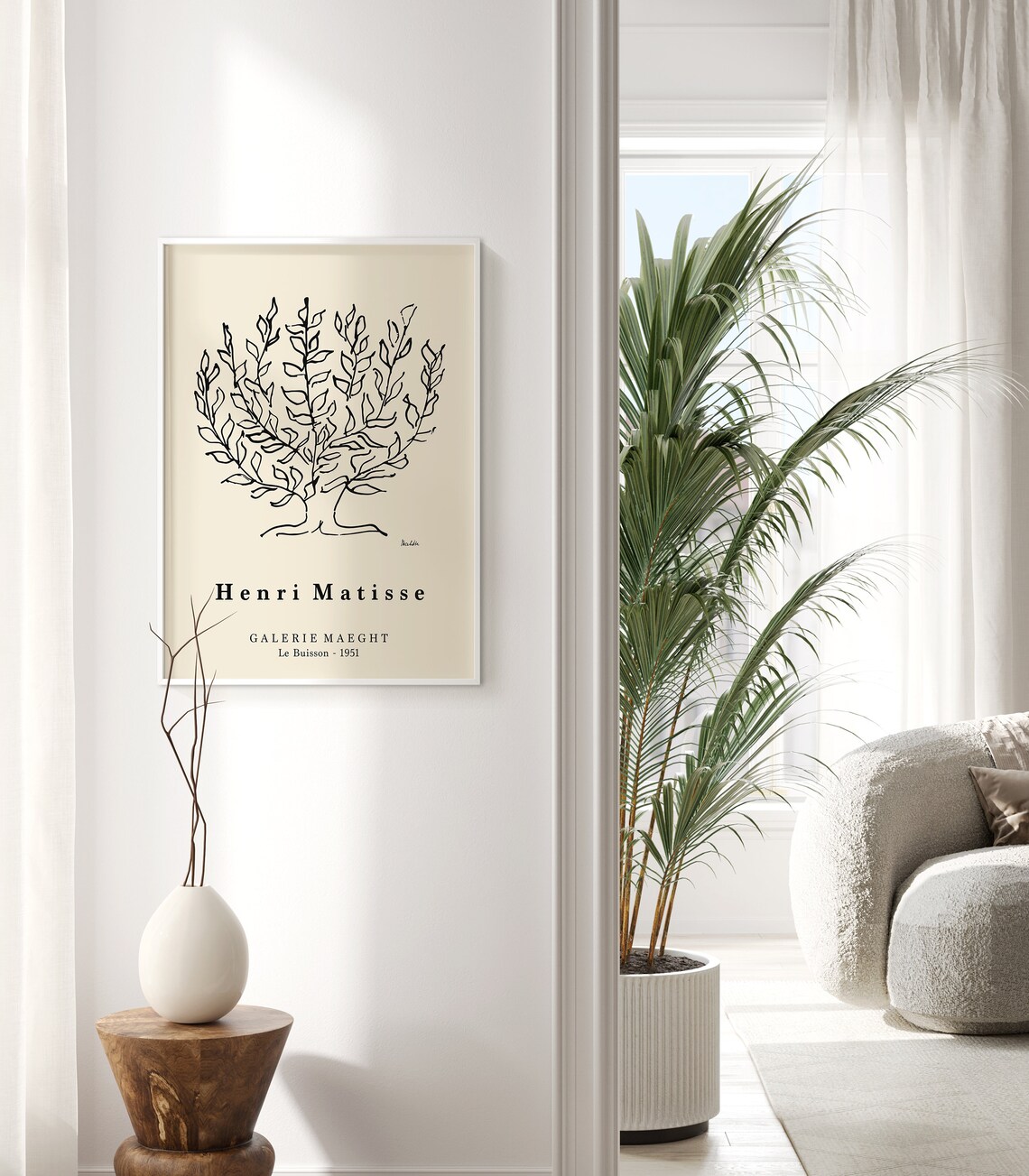 Matisse Tree Abstract Poster, Minimal Art Print - Image 2