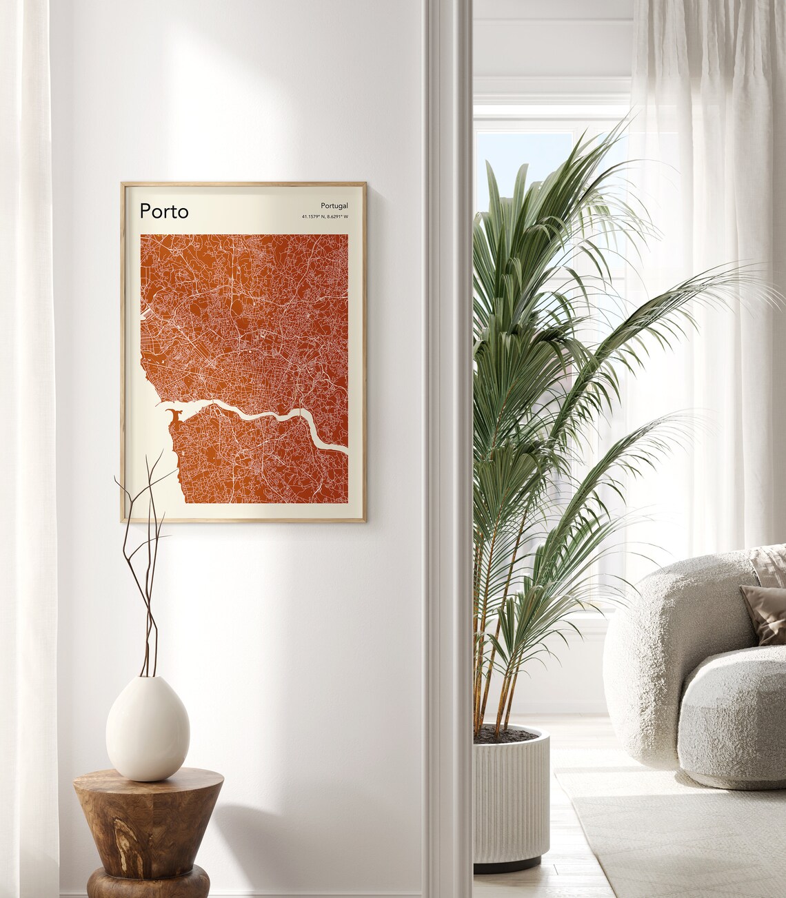 Porto City Map Poster, Colorful Portugal Travel Map - Image 2