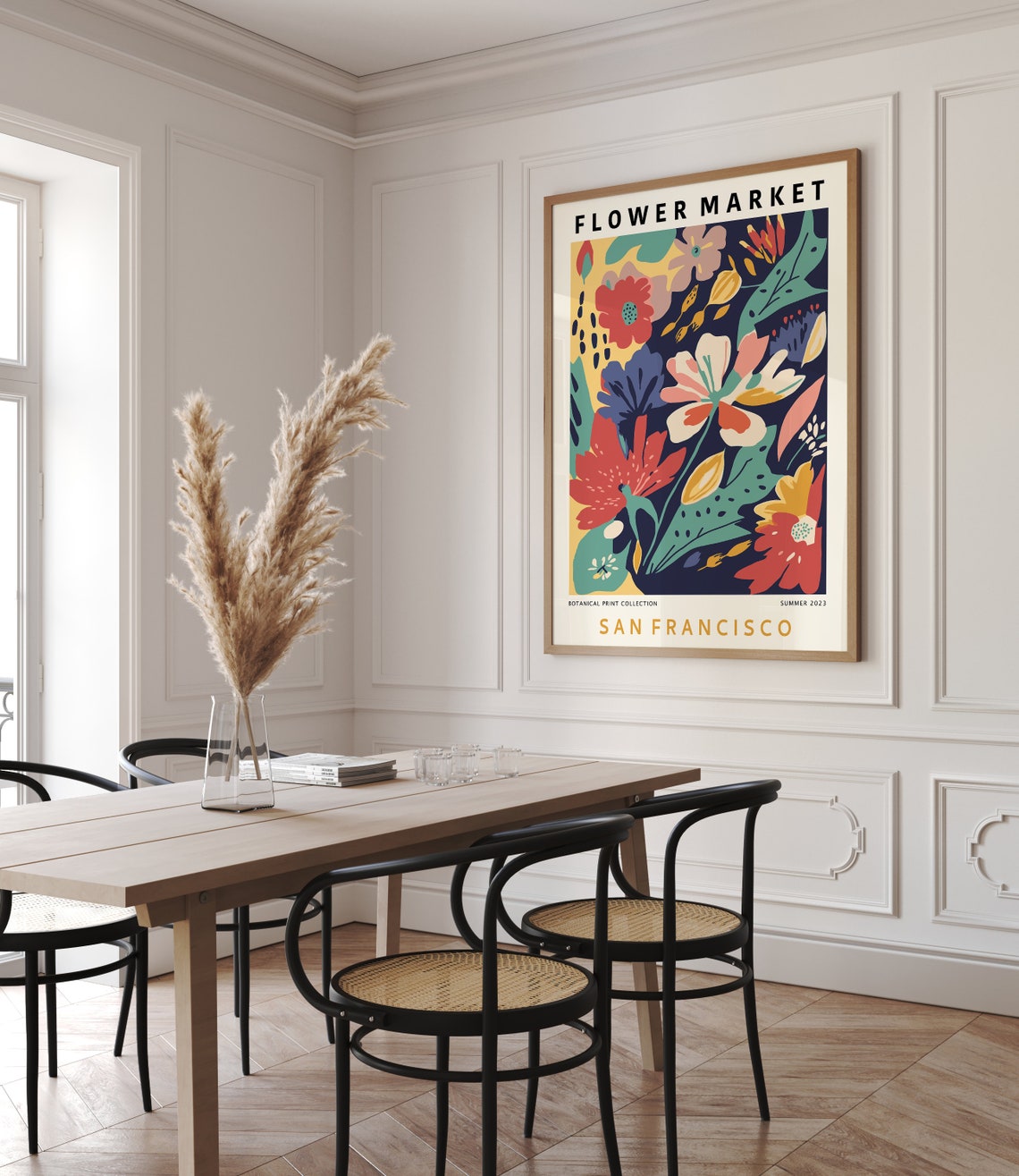 San Francisco Botanical Summer 2023 Floral Flower Art Poster - Image 2