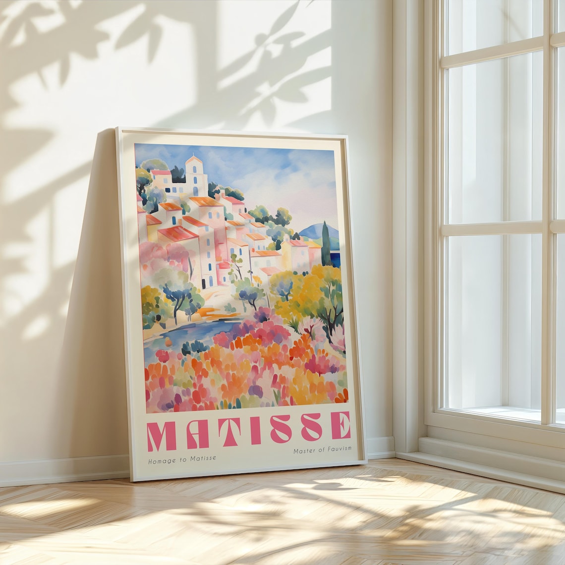 Matisse Homage Pastel Fauvist Village Landscape Exhibition Print - Image 4