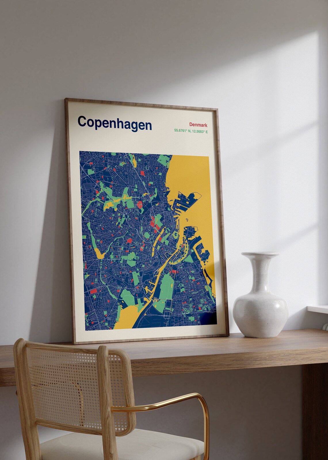 Copenhagen Map Poster, Custom Map Design - Image 2