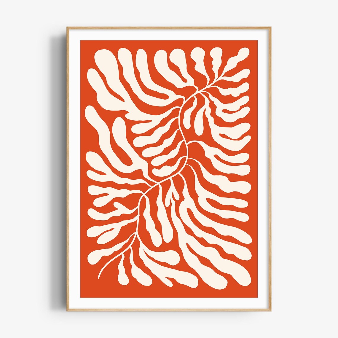 Abstract Wavy Leaf Print Matisse Style Botanical Print Retro Wavy Flower Wall Art Trendy Flower Print Bo140 - Image 4