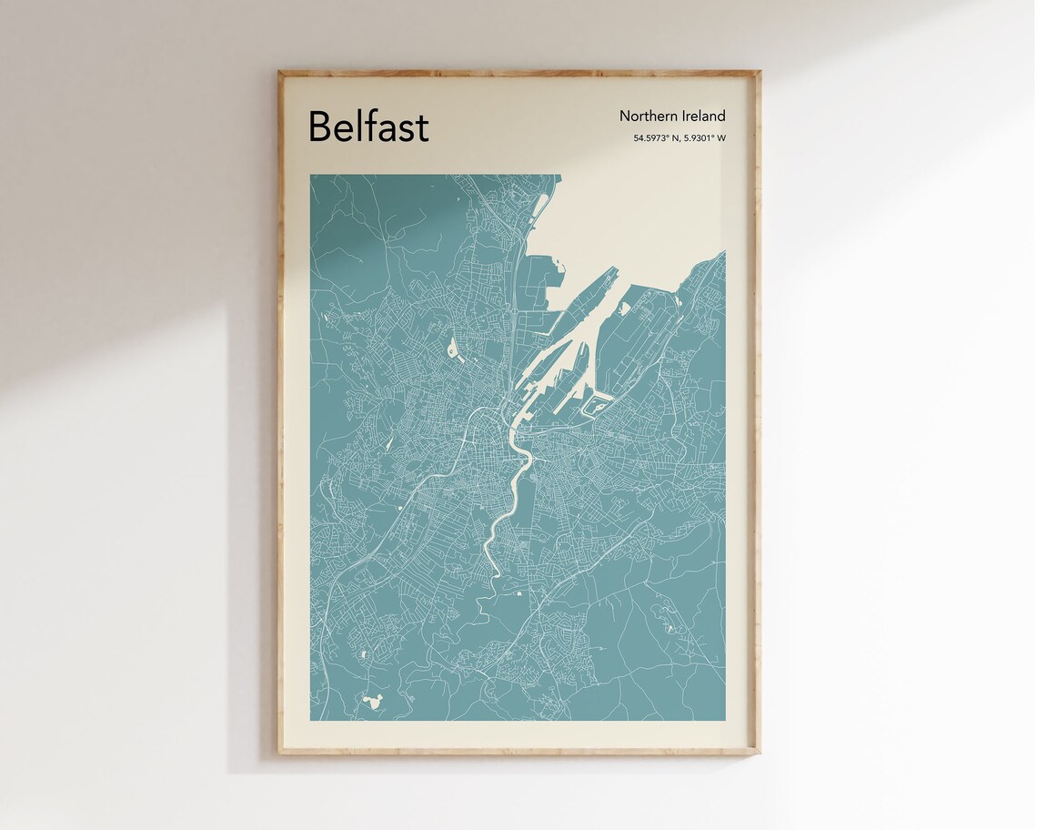 Custom City Map Poster, Modern Travel Map Print - Image 2