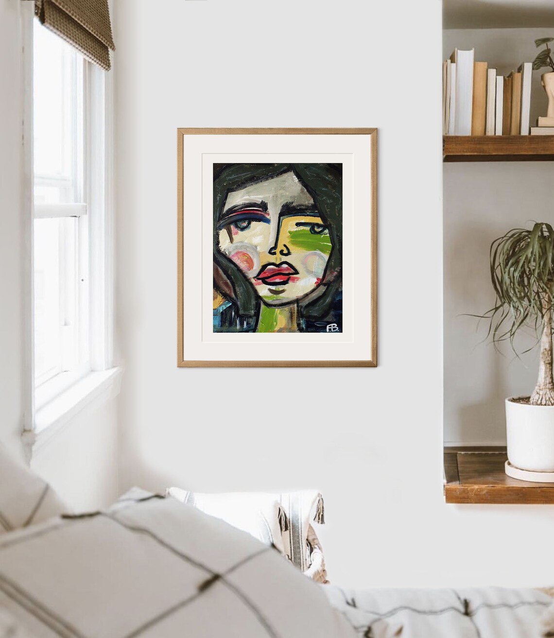 Sophia Portrait Art Print, Abstract Figure Study - Image 2