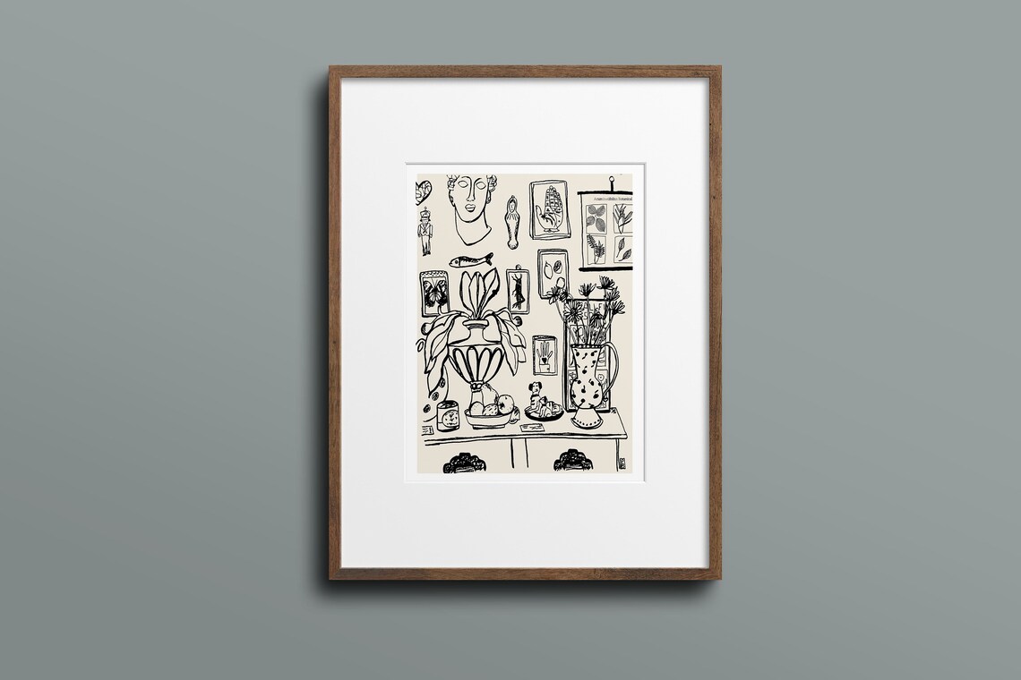 Wall Of Oddities Abstract Minimalist Art Print - Image 2