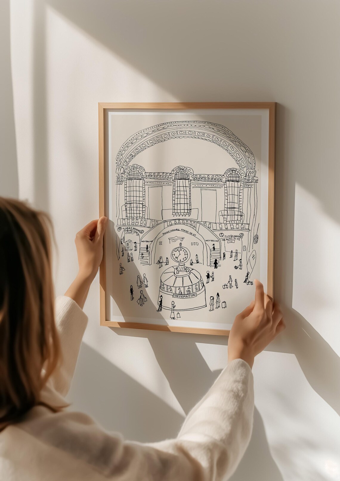 Grand Central Station Minimalist Art Print, New York - Image 2