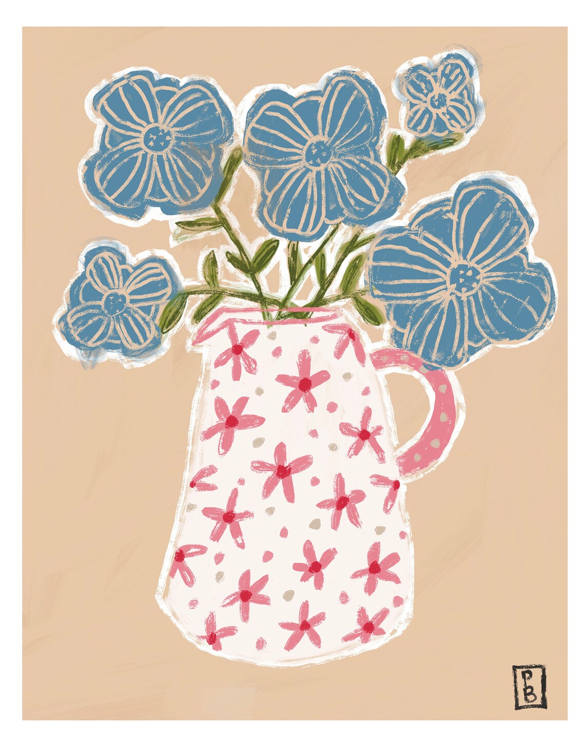 Still Life No 21 Botanical Floral Art Print - Image 3