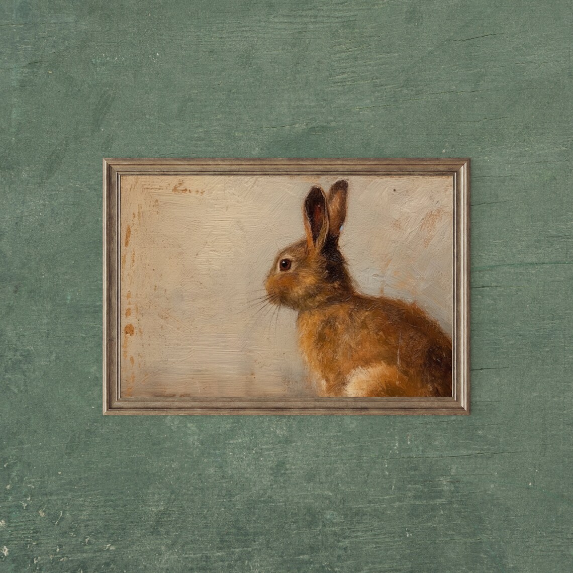 Vintage Easter Rabbit Art Print, Nursery Decor - Image 2