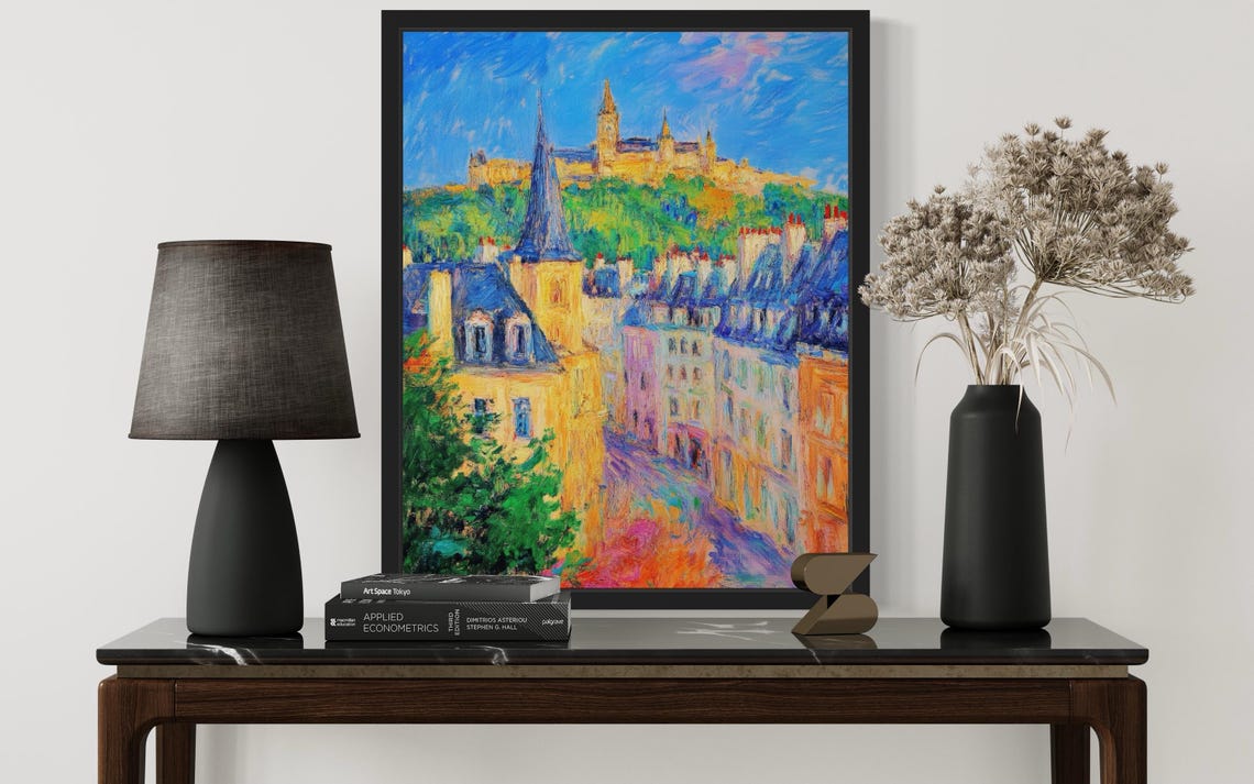 Luxembourg Countries Monet Art Print - Image 3