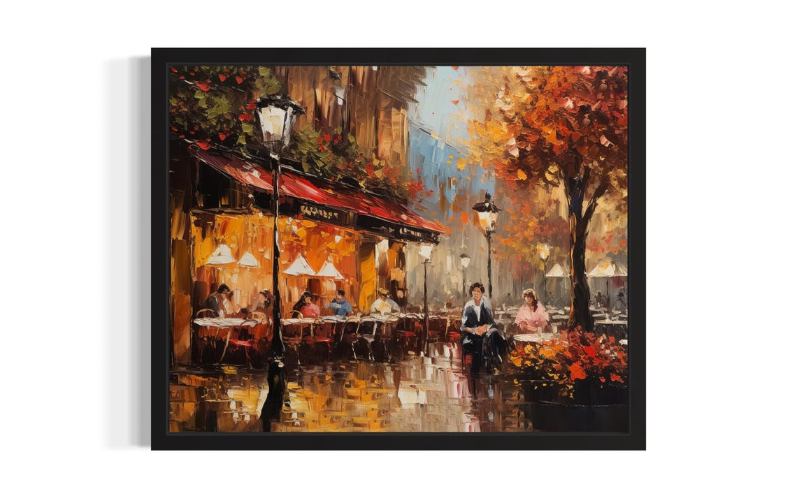Cafe Shop Abstract, Abstract Art Print