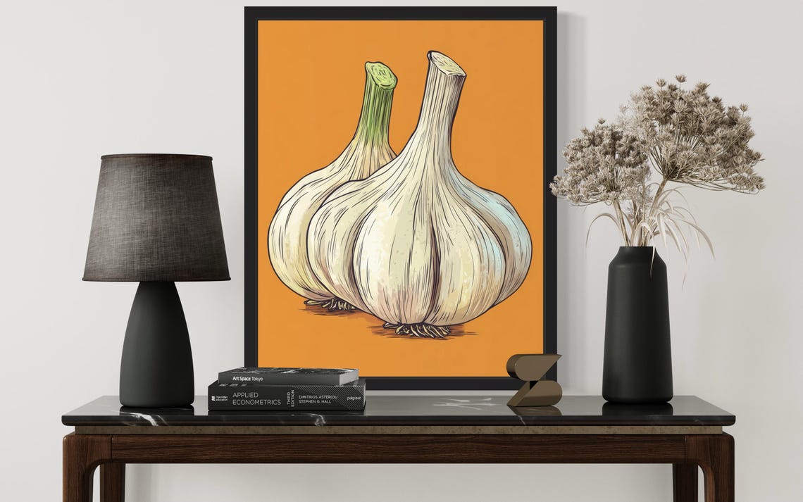Garlic Pop Art Poster - Image 3