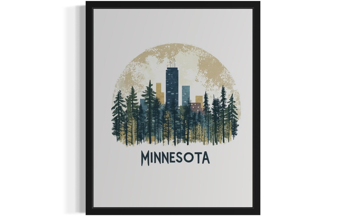 Minnesota Scenery Art Print, Landscape Decor