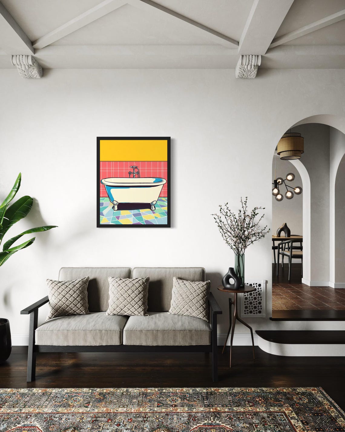 Bathtub Pop Art Poster - Image 4