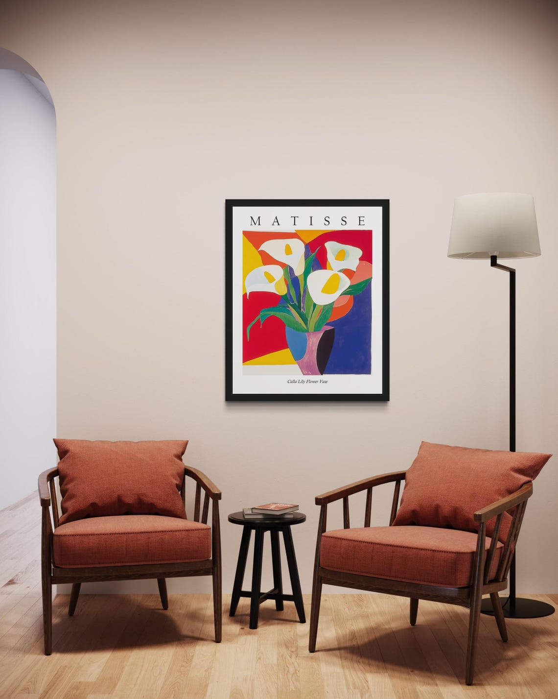 Matisse Style Calla Lily Flower Vase Elegant Fauvist Still Life Poster - Image 2