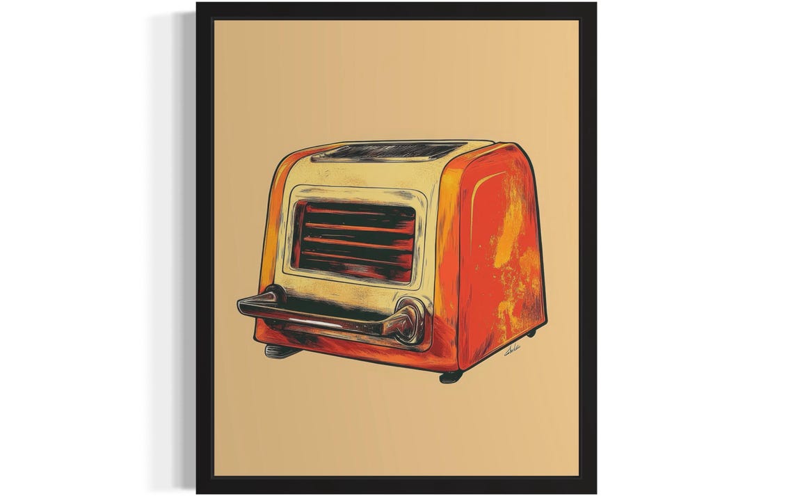 Toaster Pop Art Poster