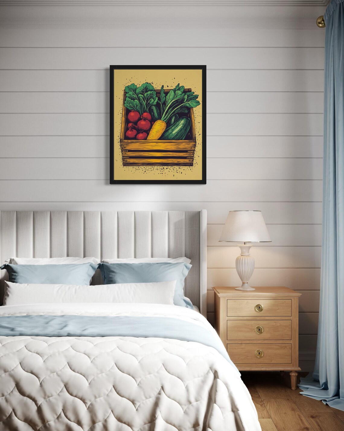 Vegetable Crates Farm Pop Art Print Wall Art Poster Original Paint Artwork Artwork Decor - Image 2