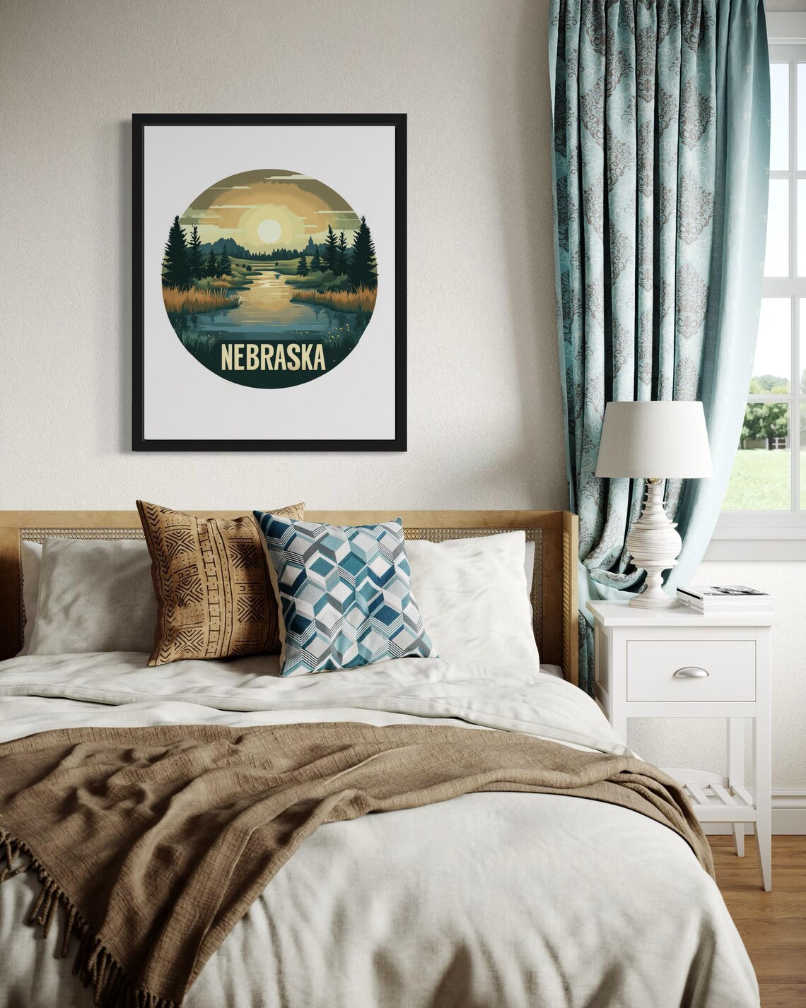 Nebraska Scenery Art Print, Landscape Decor - Image 4